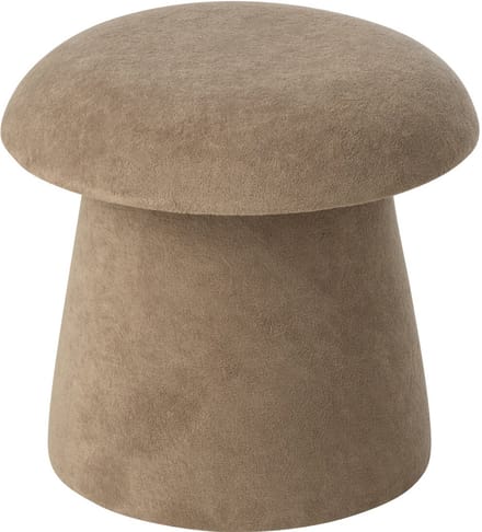 J-Line kruk Paddenstoel - hout - greige - small