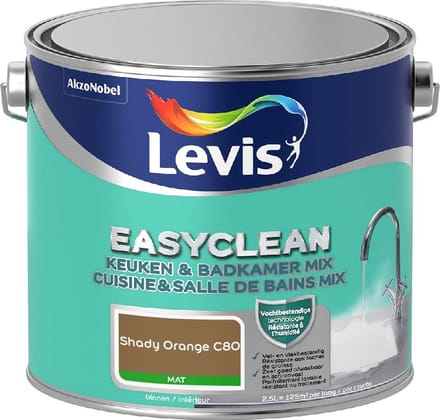 Levis - Easyclean Keuken & Badkamer Mix - Shady Orange C80 - Mengverf - 2,5 L