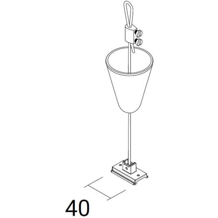 Ivela afhanghoogte SQUARE 48 V, zwart, pendelhoogte 200 cm