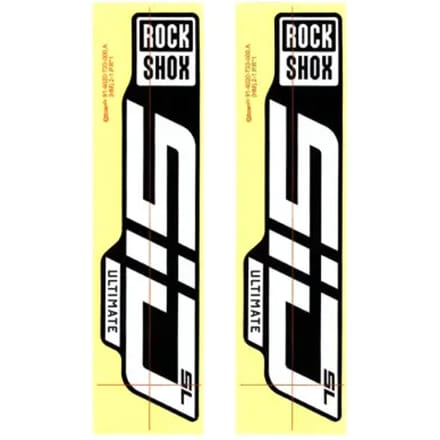 Rockshox Sid Sl Ultimate 29´´ Stickerset Geel