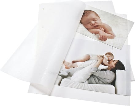 Goldbuch - 20 fotobladen (40 pagina's) met pergamijn - Wit