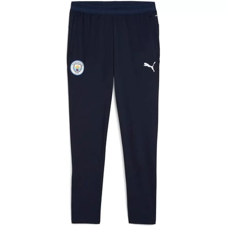 Manchester city fc mcfc training pants w/ poc in de kleur marine.