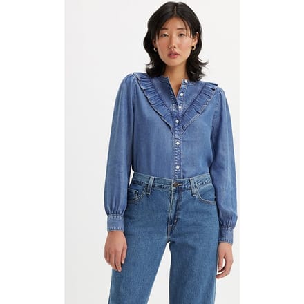 Levi's Carinna Button-down Shirt Blue Taglia: XXS | Magliette intime Outlet | Donna | Blu