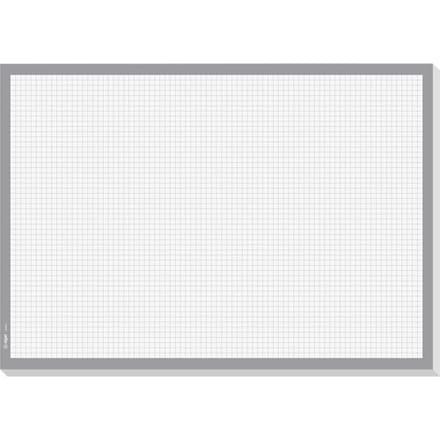 Sigel HO265 Bureau onderlegger Geruit Wit, Grijs (b x h) 42 cm x 29.70 cm 30 vellen 1 stuk(s) HO265