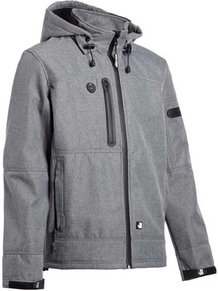 Nine Worths 1133 Flores Softshell-Lichtgrijs-XL