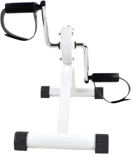 Mini Pedaal Hometrainer - Onder Bureau Fiets - Actief Blijven - Compact Ontwerp - 47x365x31cm - Wit