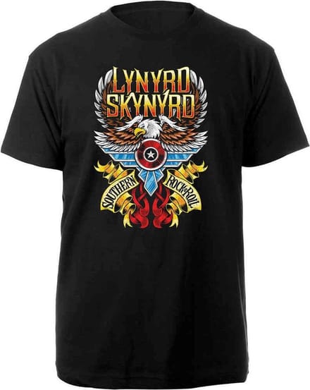 Lynyrd Skynyrd - Southern Rock & Roll Heren T-shirt - S - Zwart