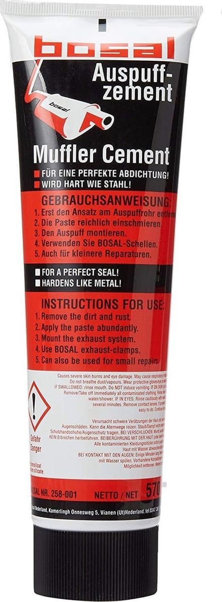 Bosal uitlaat kit montage pasta 570gr - afdicht - hard als staal