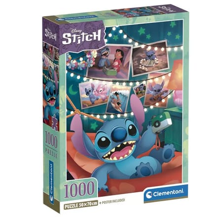 Clementoni - Puzzel - 1000 Stukjes - Disney - Stitch - Puzzel voor alle leeftijden