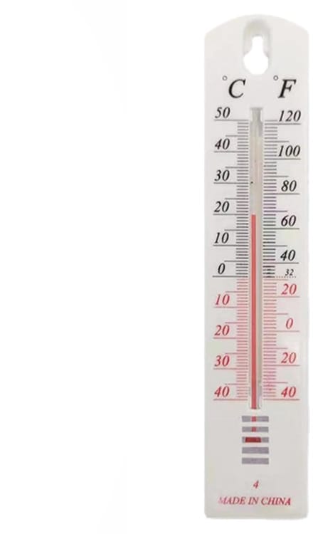 Temperatuurmeter Binnen Buiten - Weerthermometer Tuin - Temperatuur Monitoren - Breed Meetbereik - 21.8 x 4.6 cm