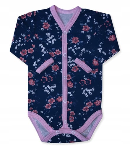 Dartomik - Body - Lange Mouw - Bloemen - Maat 110