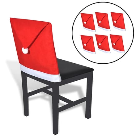 vidaXL - Kerstmutshoezen - voor - stoelleuning - 6 - st