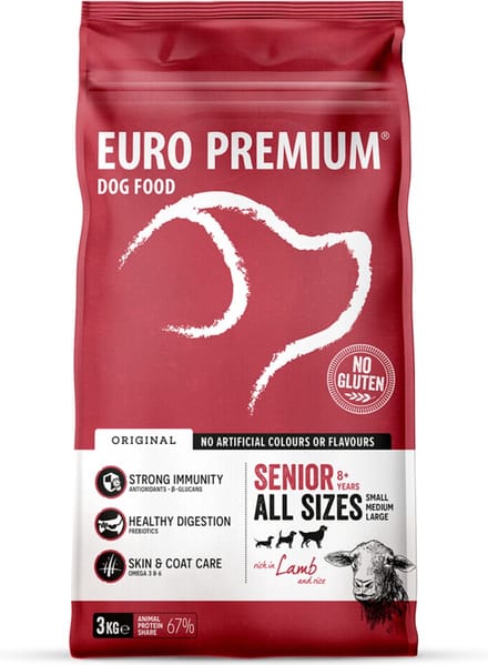 Euro-Premium Senior Lam - Rijst 3 kg