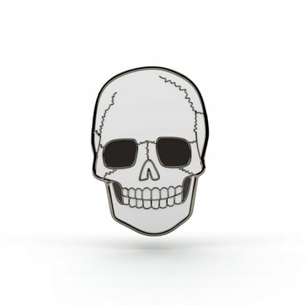PINETS - Pin - Schedel met Zonnebril - Hard Enamel - Gietmetaal - Stoer Accessoire