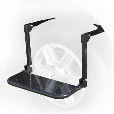 Heavy Duty Bandenstap Opvouwbare Autoladder met Verstelbare Hoogte en Breedte Antislipoppervlak Max. 0 zwart