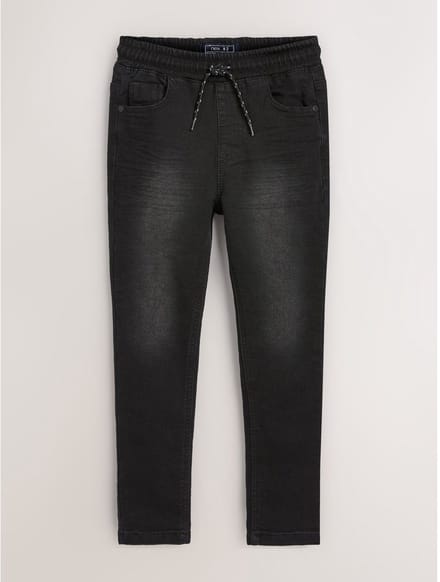 Next - Jongens - Jeans met elastische taille en strakke pasvorm - Zwart