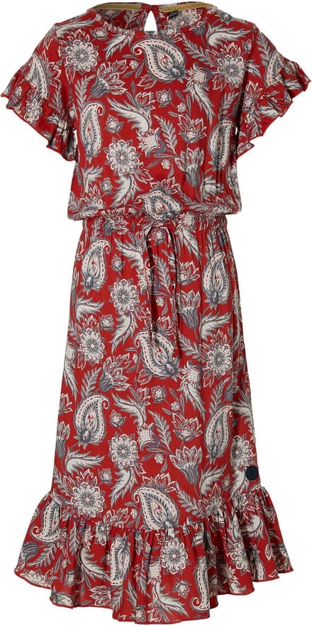 Levv jurk Maelyn Stone Red Paisley - maat 128