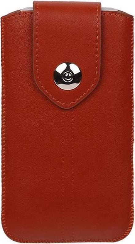 BestCases.nl HTC One S - Universele Luxe Leder look insteekhoes/pouch - Bruin Medium