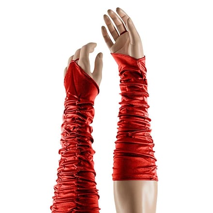 Apollo - Satijnen handschoenen princess rood one size