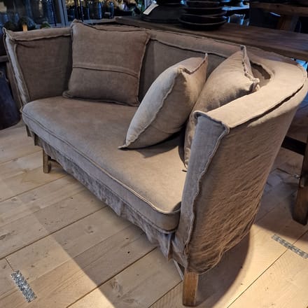 AURA PEEPERKORN| bankje | Dikke Dirk |kleur taupe