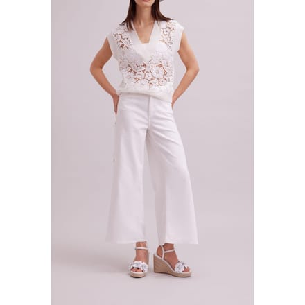 Anne Fontaine Ombelle White Größe: L | Pullover Outlet | Damen | Weiß