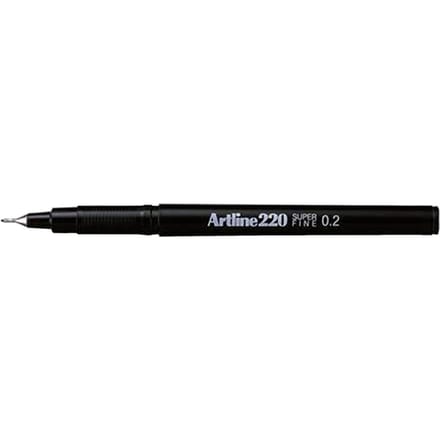 FINELINER ARTLINE 220 ROND 0.2MM ZWART 1 Stuk