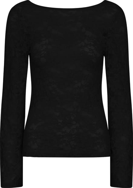 SISTERS POINT Vitas-ls - Dames Blouse - Black - Maat L