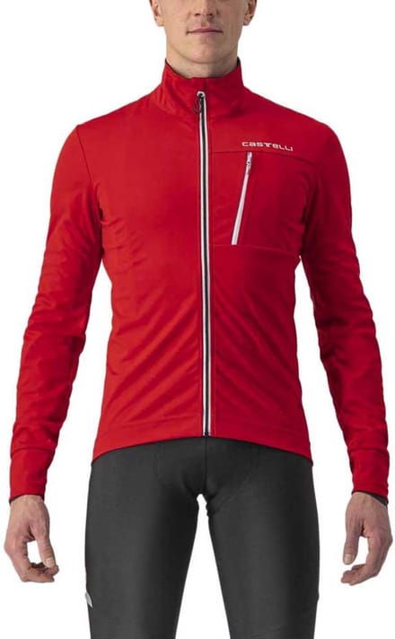 Castelli GO fietsjas RED/SILVER GRAY - Mannen - maat S