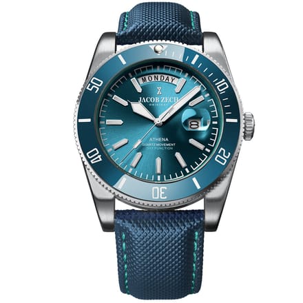 Jacob Zech - Heren Horloge Athena - Blauw