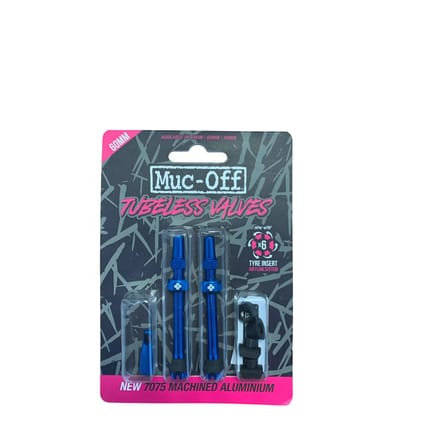 Muc-Off V2 Tubeless ventielset 60 mm, blauw