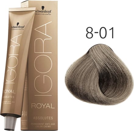 Schwarzkopf Professional - Schwarzkopf Igora Royal Absolutes 8-01 60ml