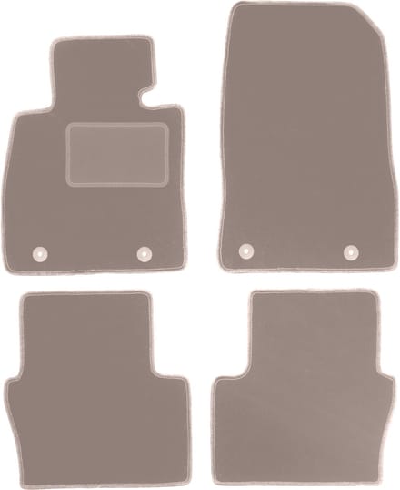 Beige veloursmatten voor: Mazda 2 IV hatchback (2014-)