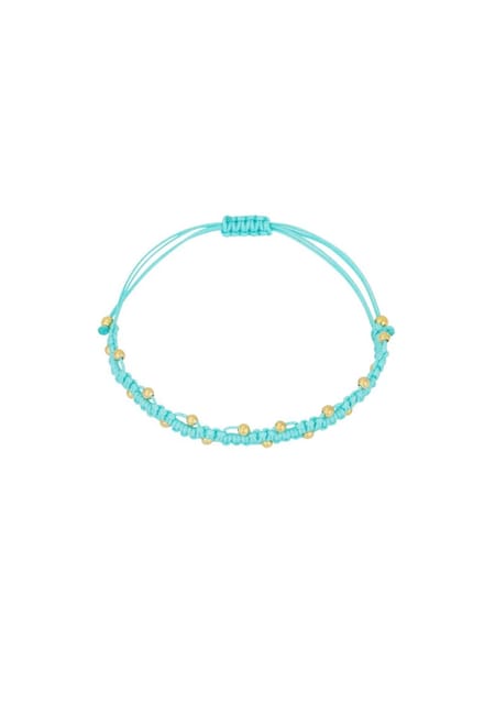 Tiny dots armband - Blauw - Verkleurt niet - Cadeau - Goudlief