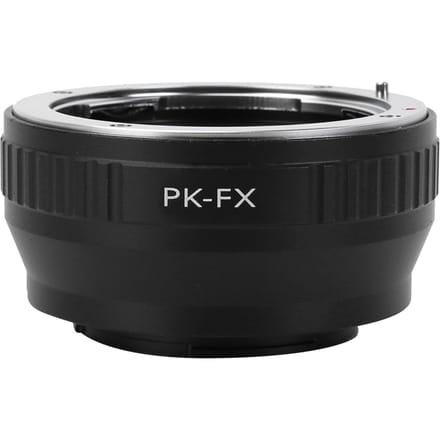Metalen Objectiefvat Adapterring voor Pentax PK Lens naar voor Fujifilm FX X Pro1 X E1 Camera black