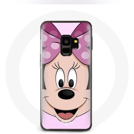 Coque - MANIACASE - Samsung Galaxy S9 plus - Minnie Mouse - Rose - Souple rose