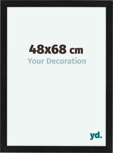 Your Decoration - Fotolijst 48x68 cm - MDF - Zwart Mat - Como