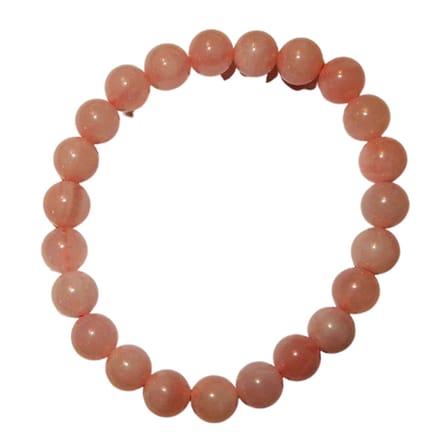 Rozenkwarts Armband 8 mm.