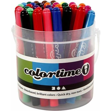 Colortime stift, 5 mm lijn, kleuren assorti, 42 assorti
