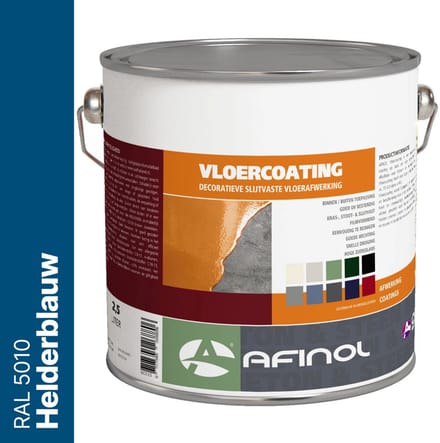 Afinol Vloercoating Helderblauw (RAL 5010) 2,5 liter