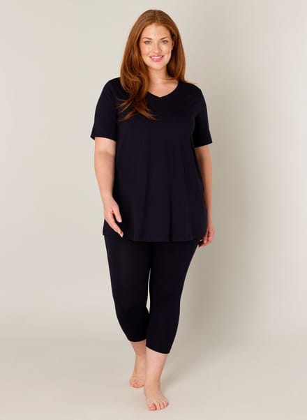 BASE LEVEL CURVY Audrey Legging - Dark Blue - maat 5(58/60)