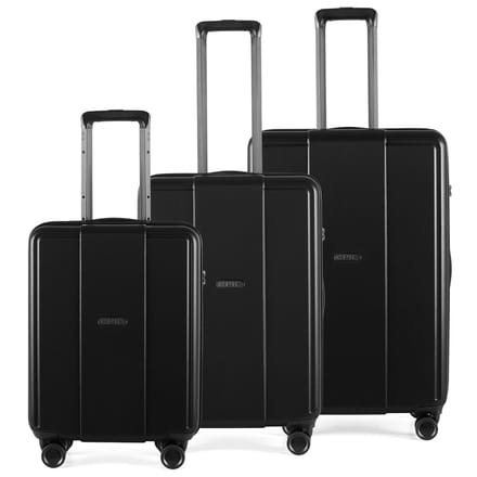 Epic Pop 6.0 4 wielen Kofferset 3-delig - Harde bagage - TSA slot - allblack