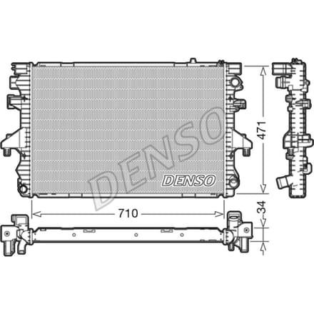 Radiator, motorkoeling DENSO DRM32040