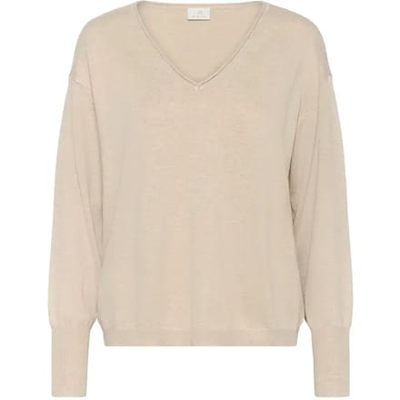 Kaffe KAlizza Mai Pullover Dames Trui - Feather Gray Melange