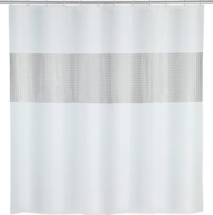 Wenko Douchegordijn 200 X 180 Cm Eva Wit/grijs