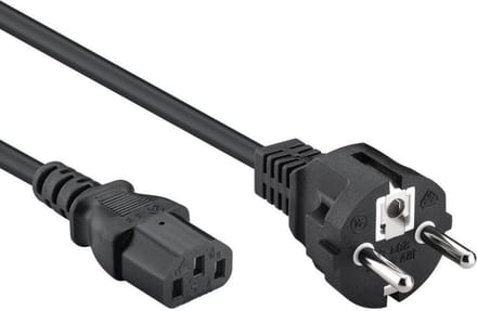 C13 apparaatsnoer - 7.5 meter - Zwart - Allteq