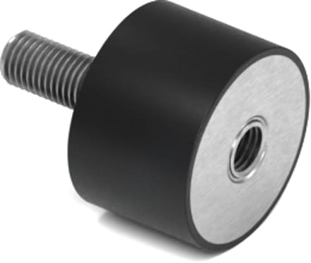 Rubbermagazijn - Trillingsdemper - Type B - 15x10mm - M4 - Set 10 stuks