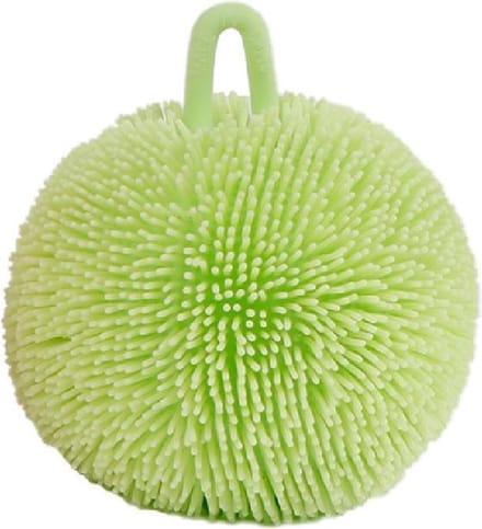 Van Manen Knijpbal Fluffy Junior 9 Cm Siliconen Groen