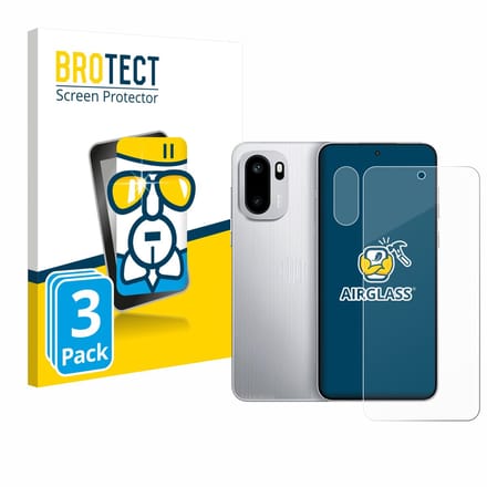 Screenprotector 3 Stuks voor OnePlus Ace 6T (Voor+Camera) Beschermglas transparant