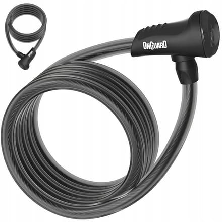 OnGuard Neon 8157BL Fiets Rits Kabel - 180cm Zwart