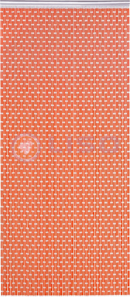 Liso Vliegengordijn - Hulzengordijn Licht roodoranje - 92 x 209 cm